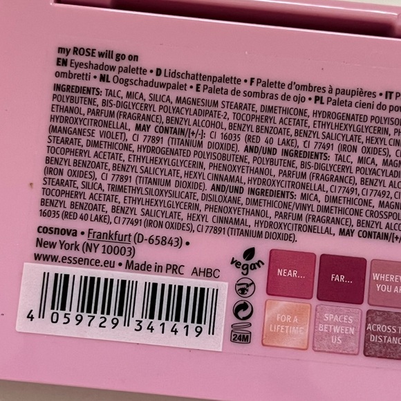 🏷️ rose pink shimmer metallic matte eye shadow palette or 6 with mirror - Picture 13 of 14